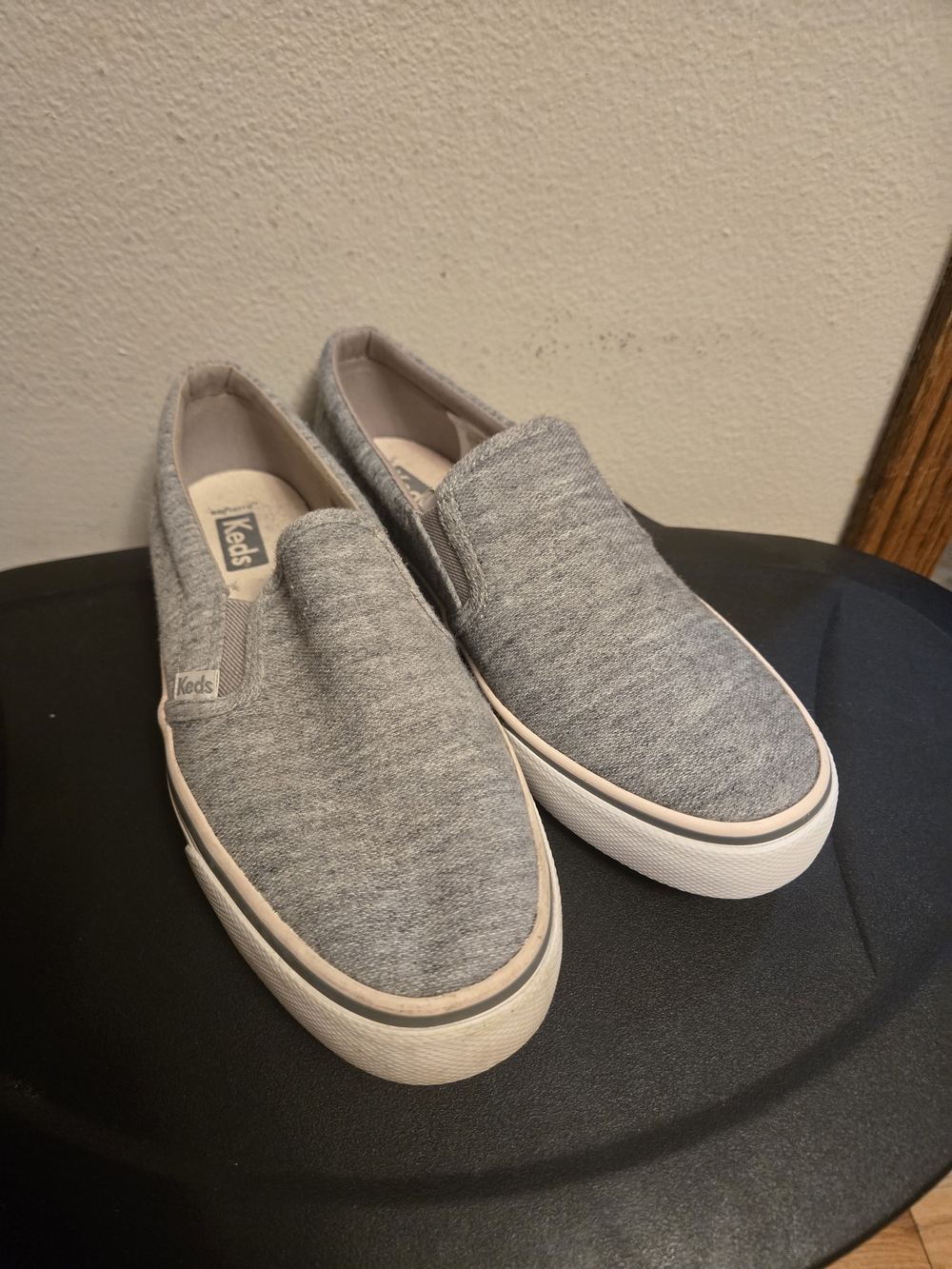 Keds Slip-On Sneakers in Heather Gray
